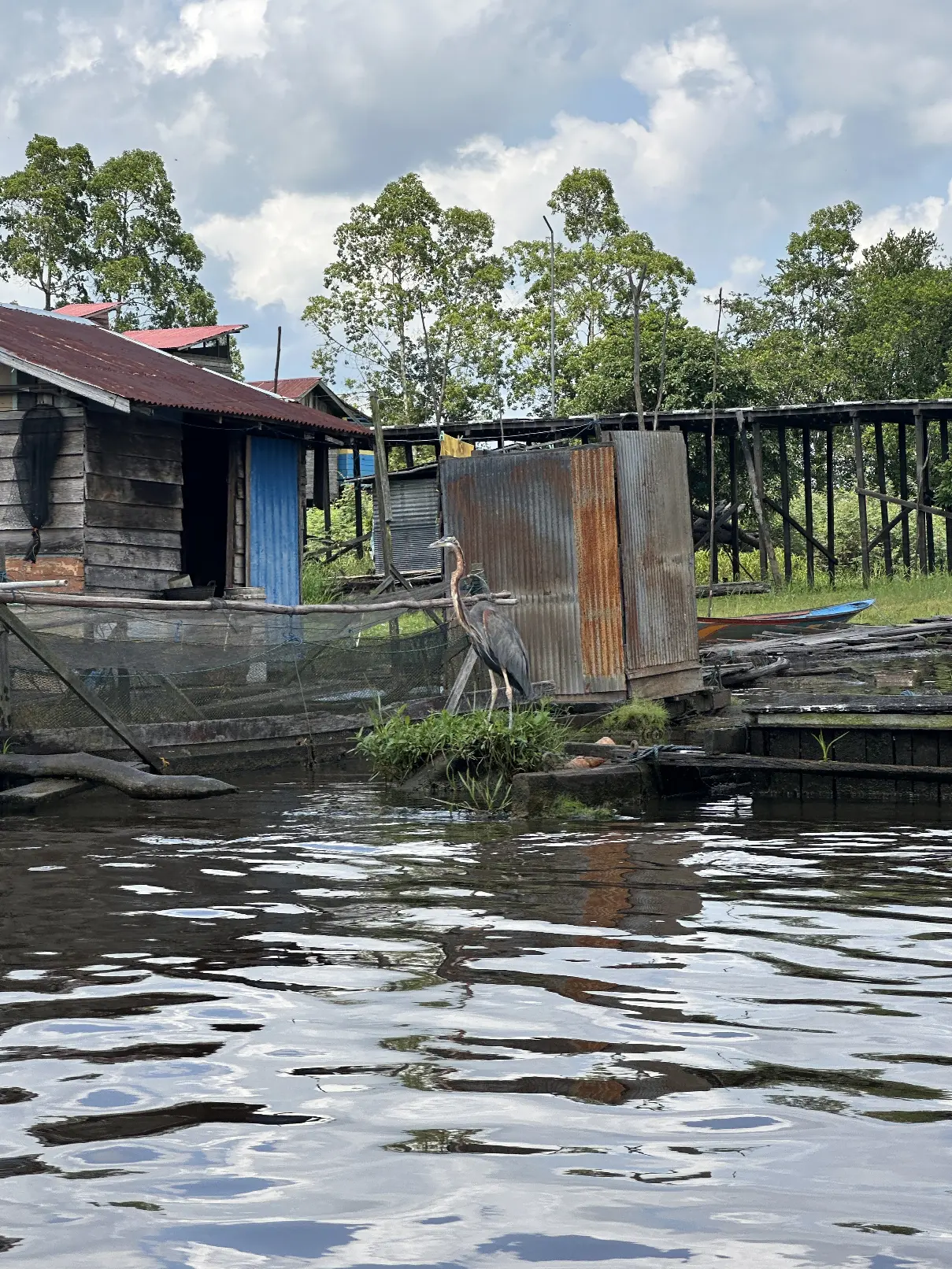 Mahakam river houses