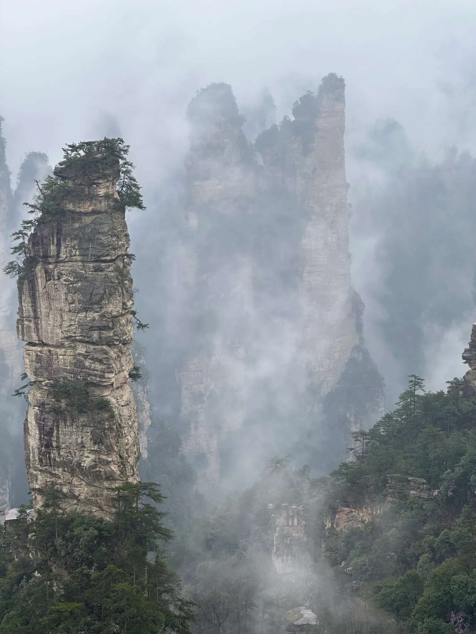 Mountain in the clouds