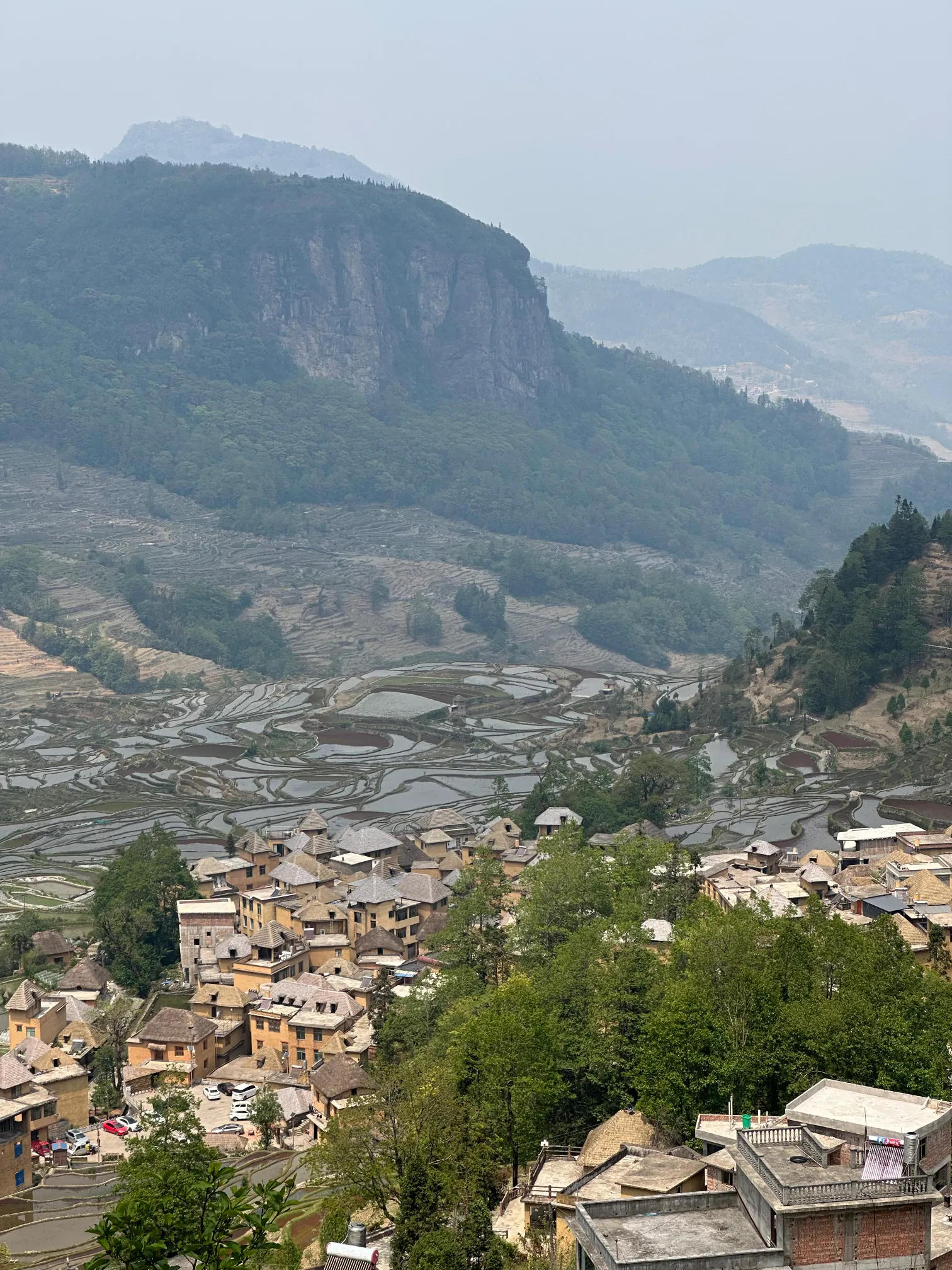 Village in the rice paddies