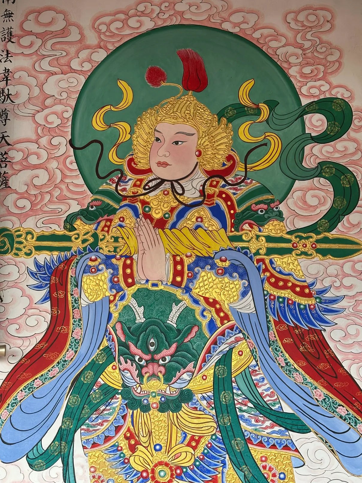 Wall painting in the Mati Horseshoe Temple