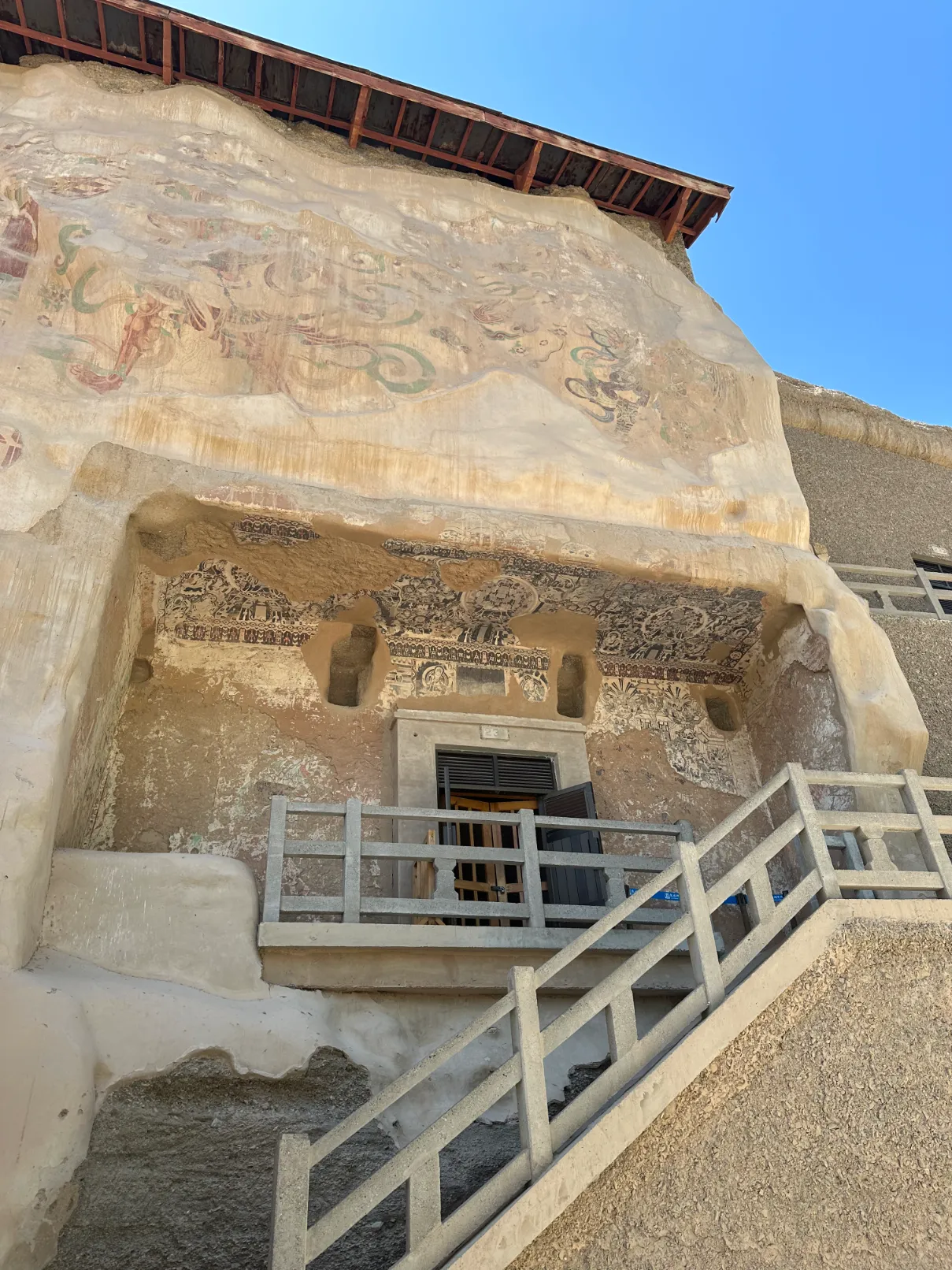 Mogao Caves outside painting