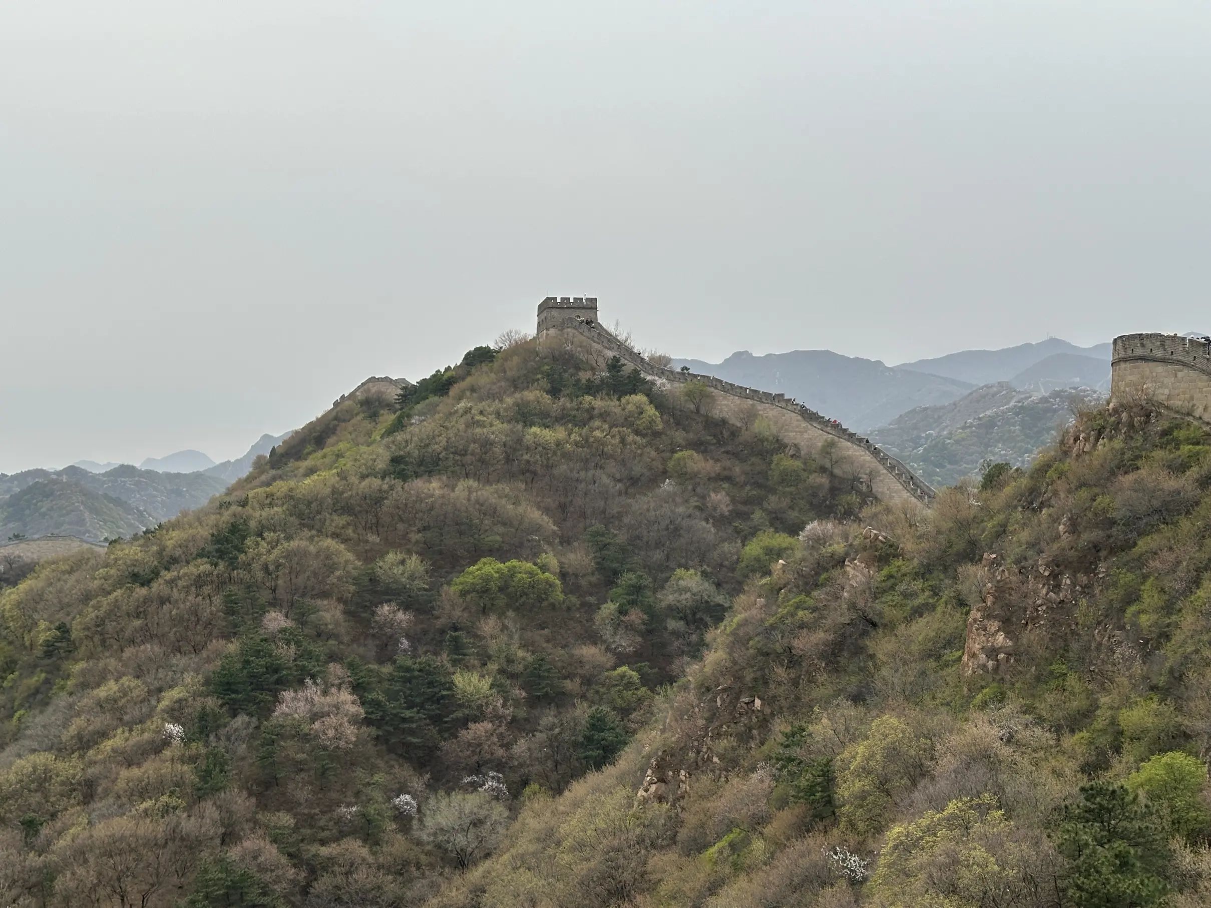 Badaling great wall view of wall
