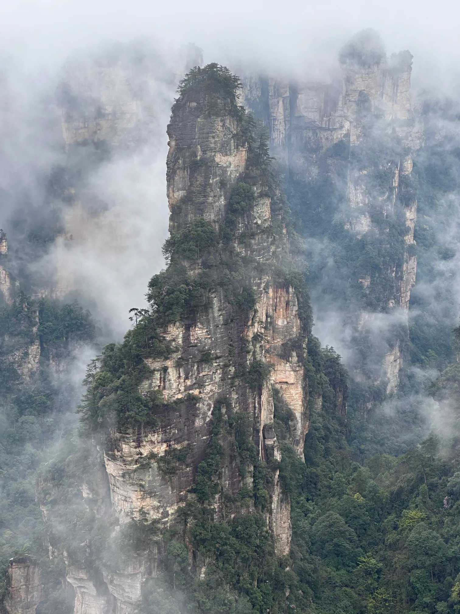 Zhangjiajie mountains portrait