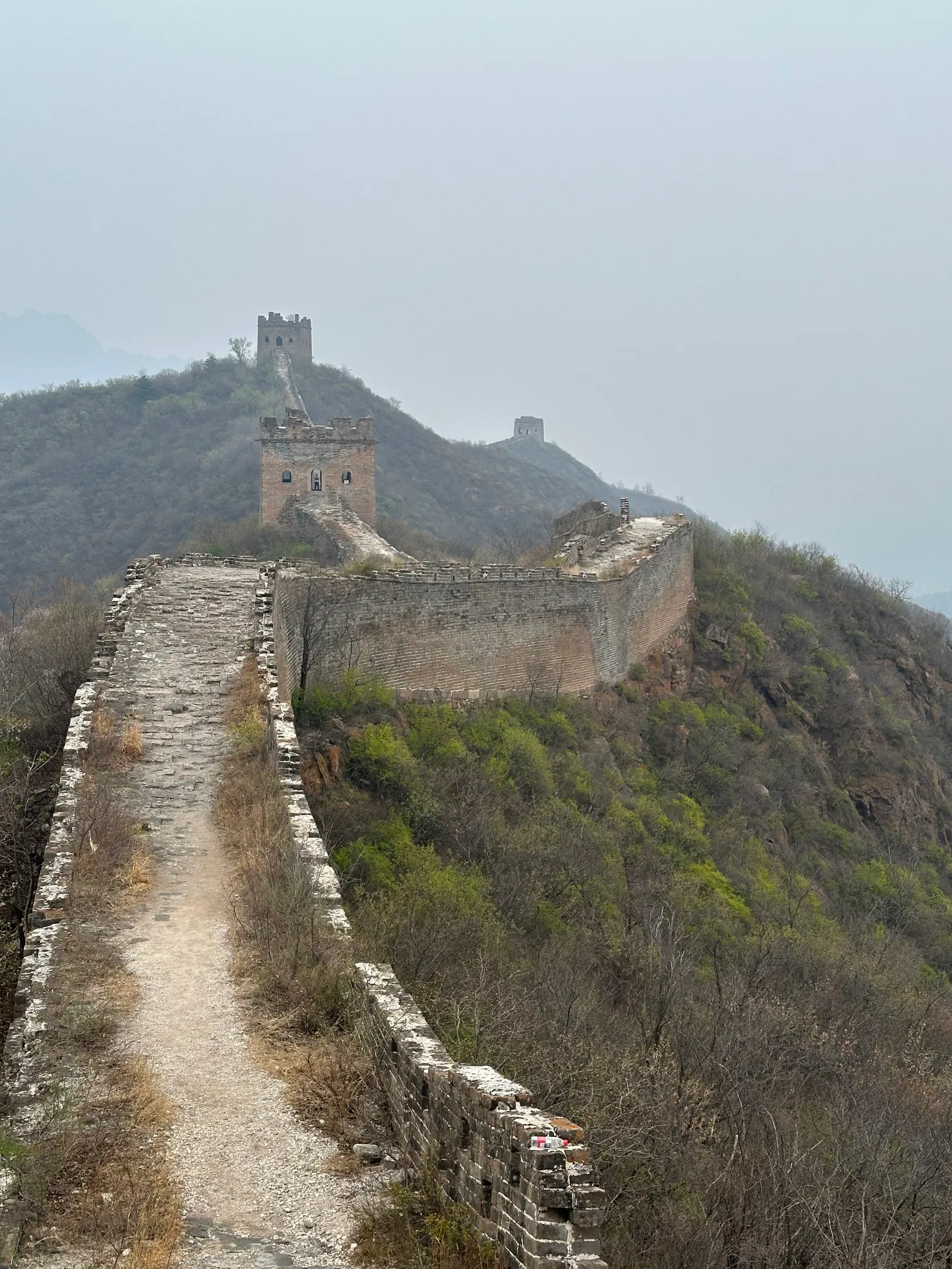 The great wall of china portrait view
