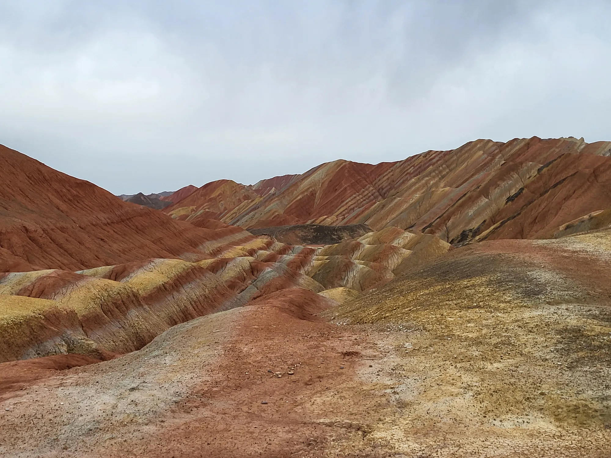 Landscape picture of colorful rocks