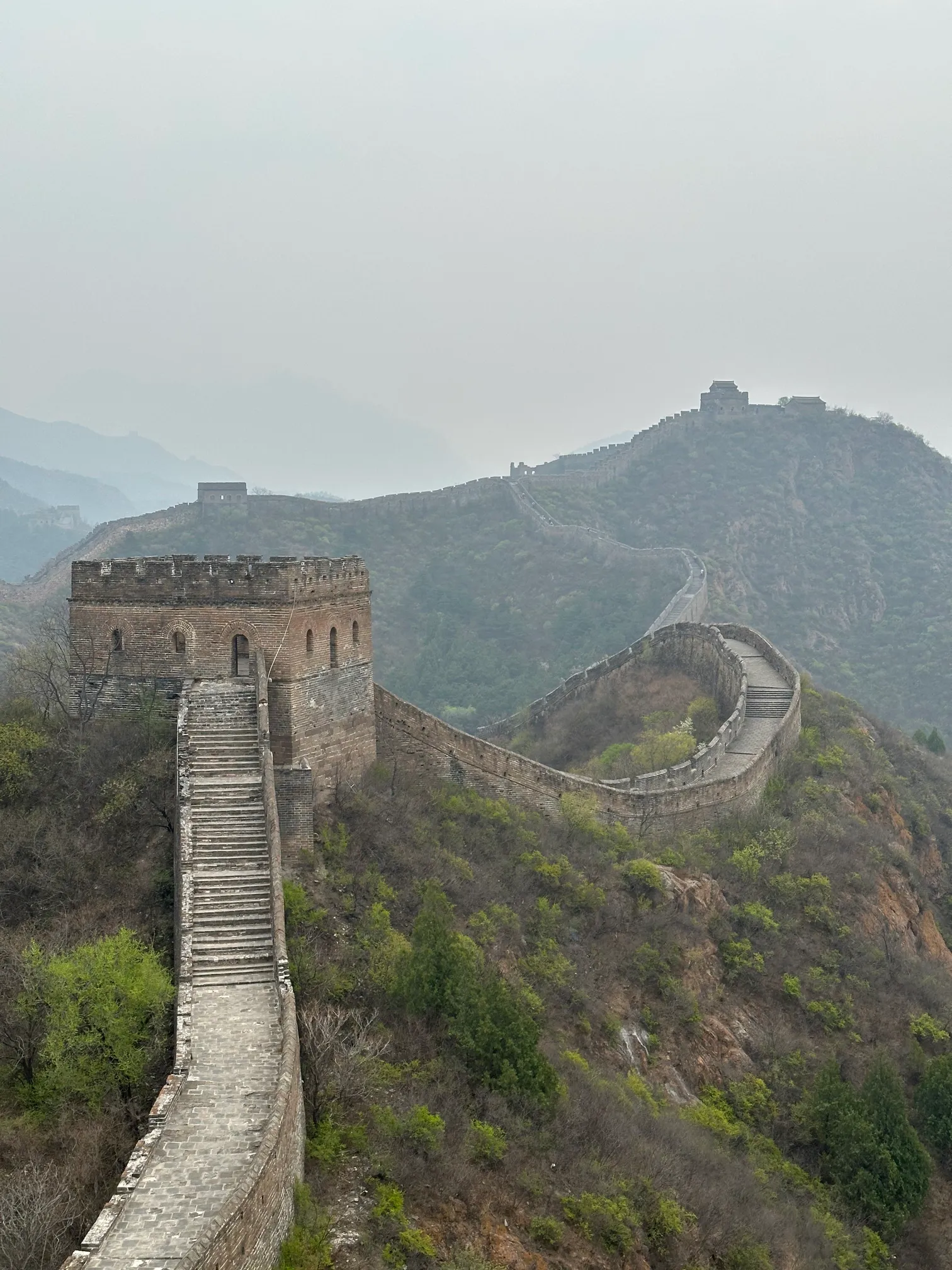 The great wall of china portrait