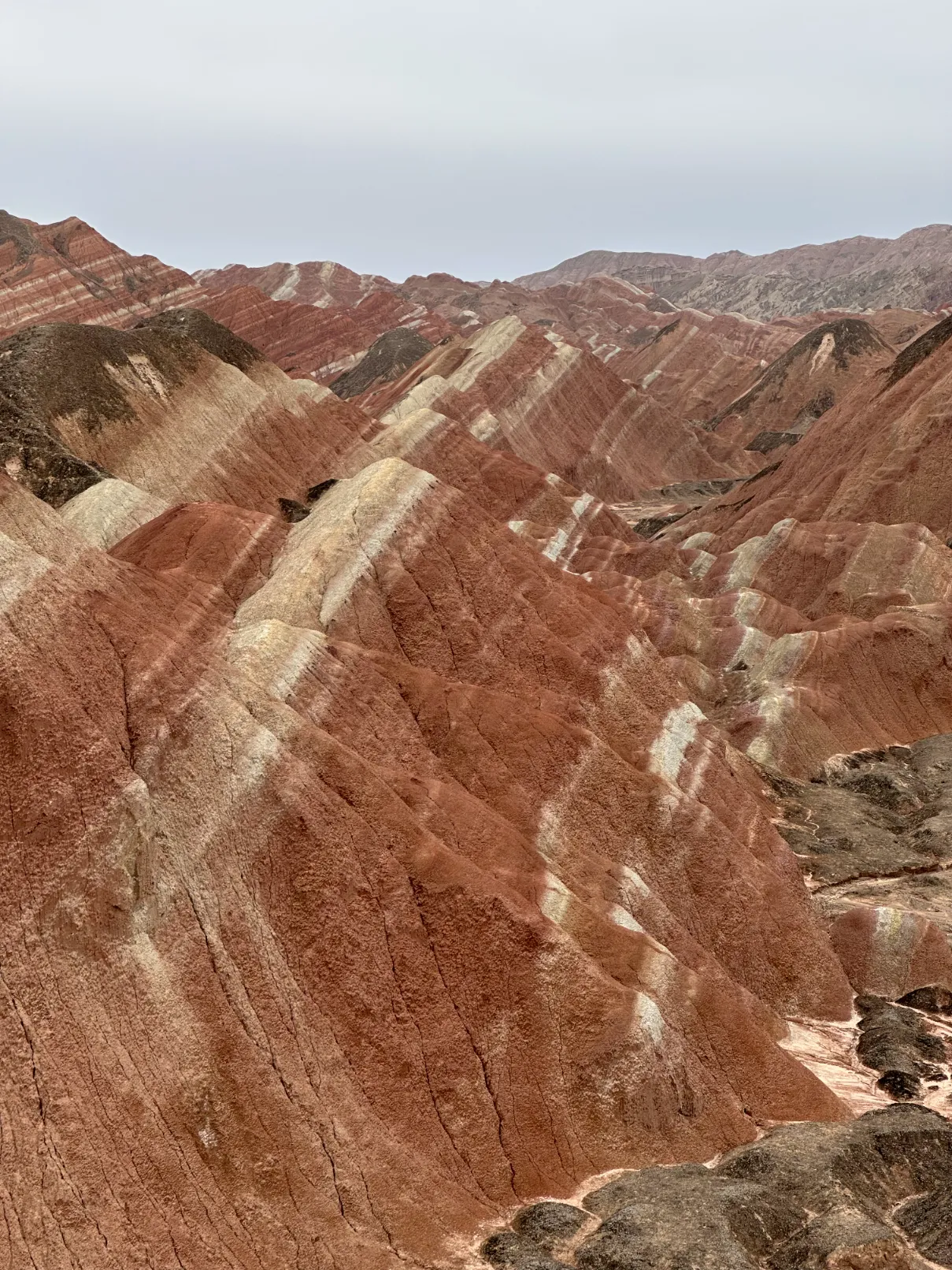 View of colorful rocks
