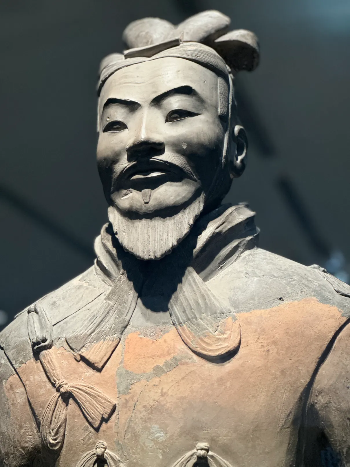 Close up of Terracotta Warriors statue