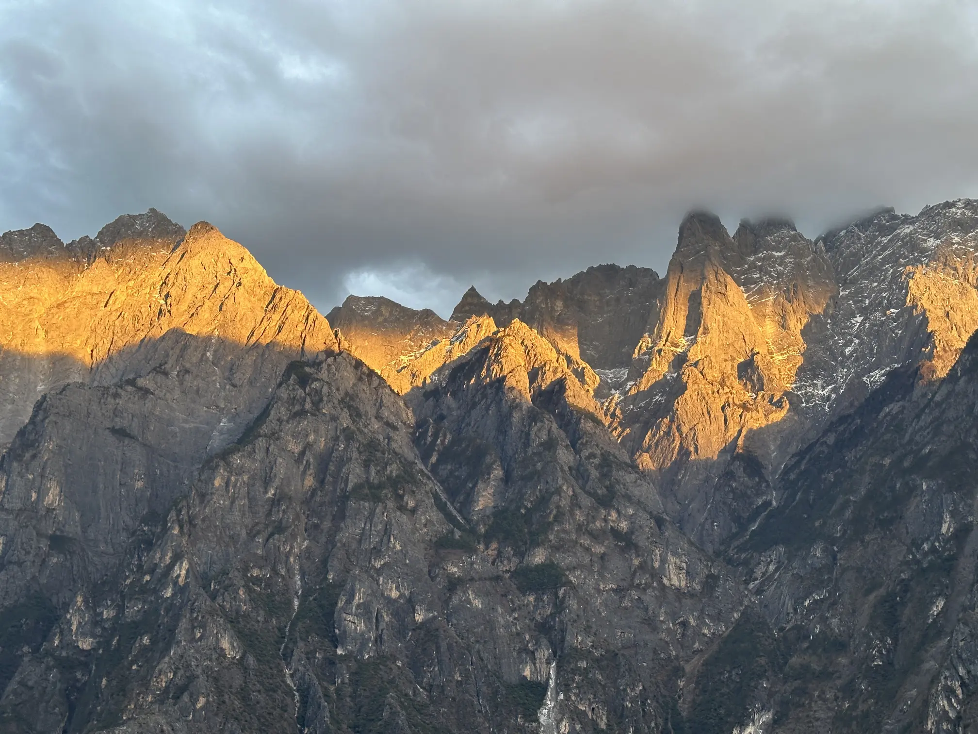 Mountains at sunset