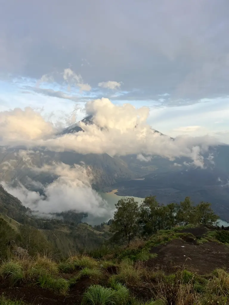 Rinjani in the clouds