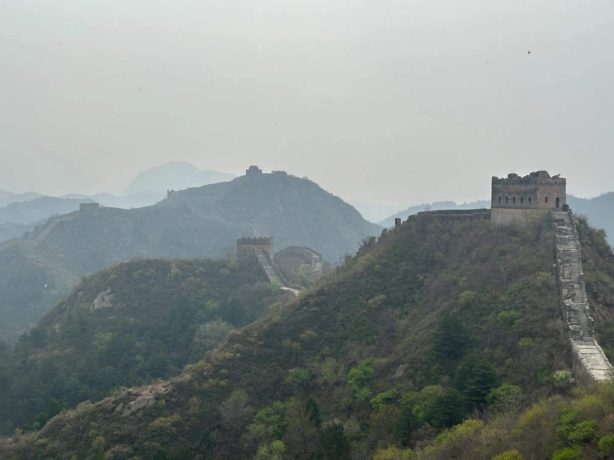 The great wall of china landscape