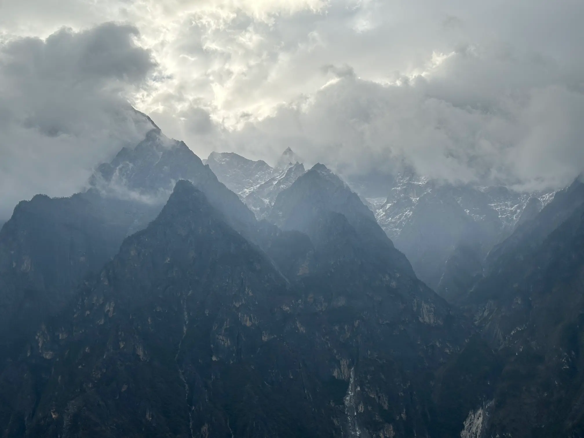 Mountains in the clouds