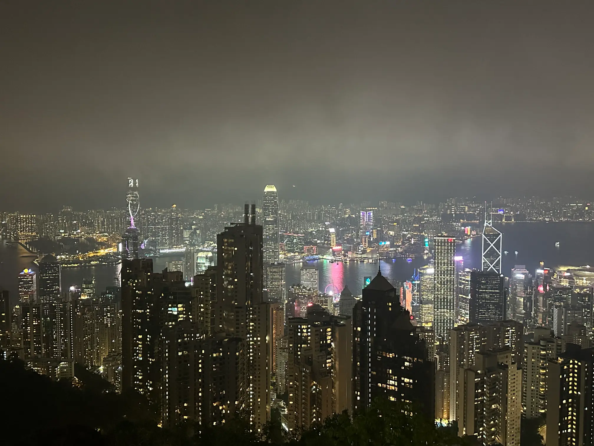 Victory peak view during the night landscape