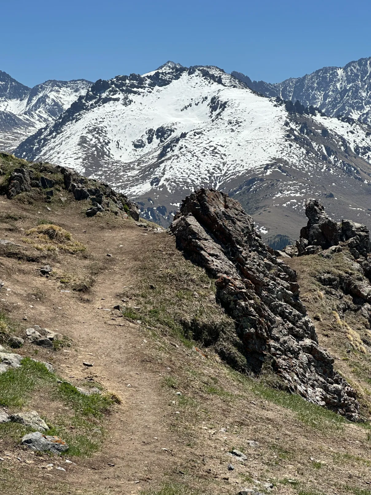 Mountains with a trail