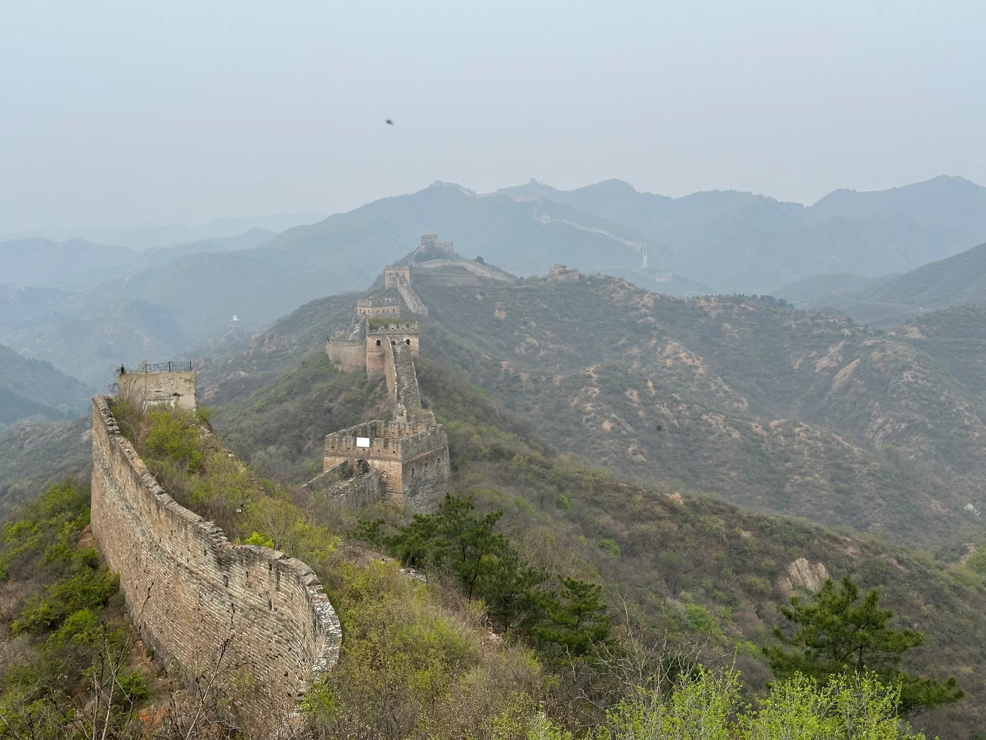 The great wall of china view landscape