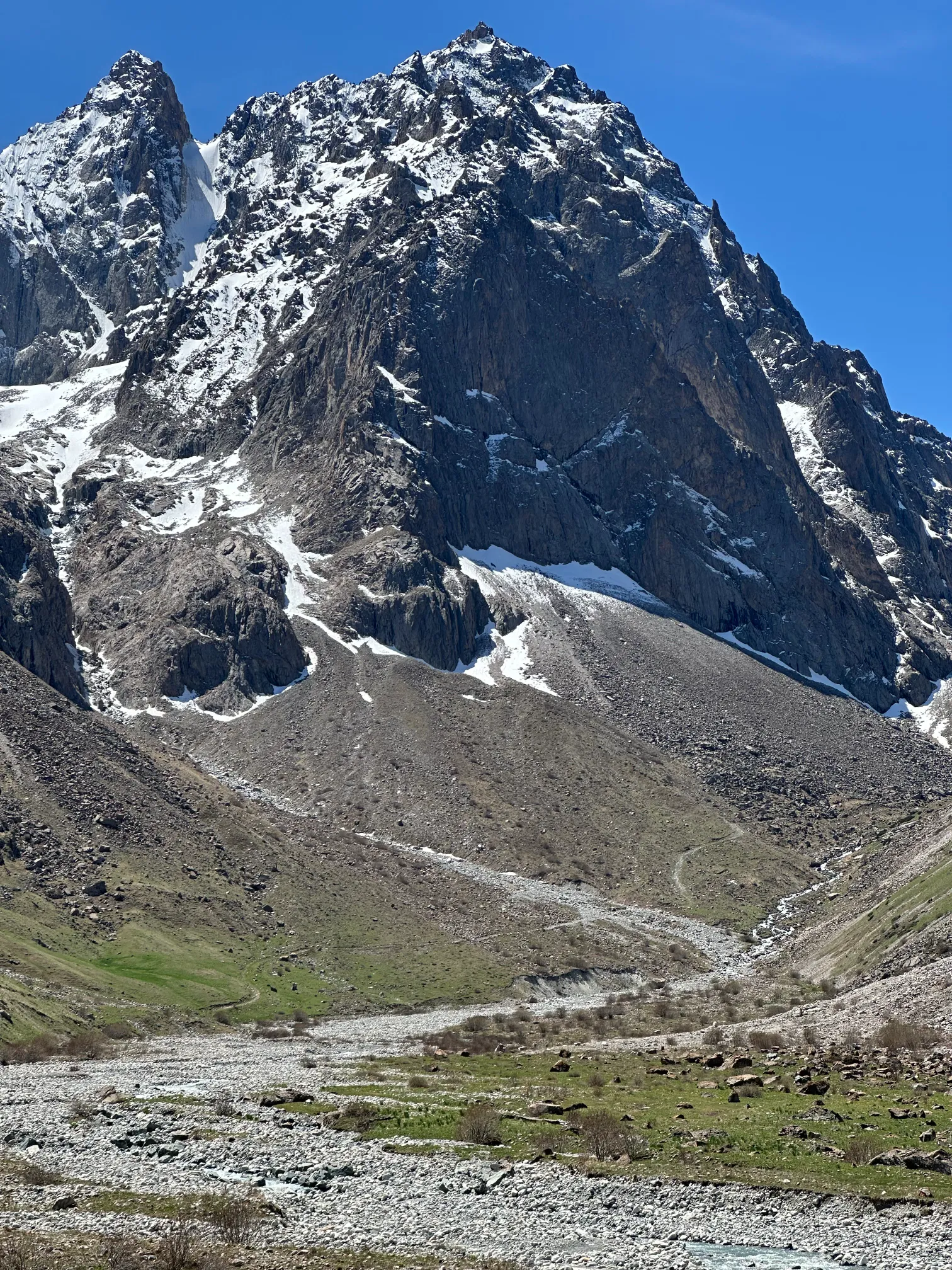 Close up of a mountain